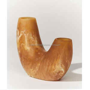 Florero de porcelana nórdico moderno decorativo hecho a mano, flor multicolor, nuevo producto hecho de resina - Product Image 5