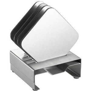 Polished Metal Coaster Collection Designed For Everyday Convenience Superior Durability Elegant Appearance Perfect Addition - Product Image 1