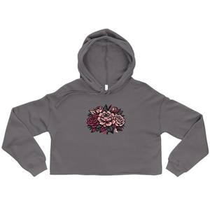 Hoodie court à fleurs |   Haut de détente confortable pour femmes - Product Image 5