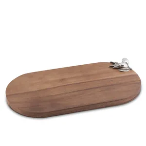 Premium Handmade Hardwood Chopping Block for Heavy Duty Cutting Handmade Wooden Board for <b>Meat</b> Fish <b>Poultry</b> and Vegetables - Product Image 2