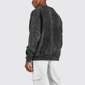 Sudaderas Ligeras Deportivas Casuales con Lavado Ácido, Oversize, Nueva Moda, Sudaderas Tie Dye para Hombre, 100% Algodón, 380g, Básicas - Product Image 2