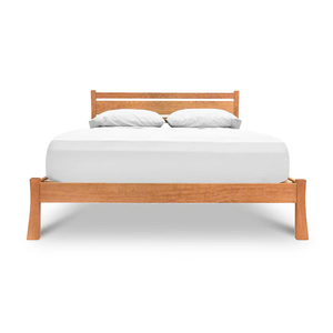 Contemporary KD Solid Wood <b>Bed</b> Frame | Warm Walnut Finish Bedroom Furniture India - Product Image 3