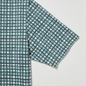 Men's Green Solid Stand <b>Collar</b> <b>T</b>-<b>Shirt</b> Set with Navy Shorts Casual Summer Wear Knitted Cotton Breathable Streetwear 210grm - Product Image 4