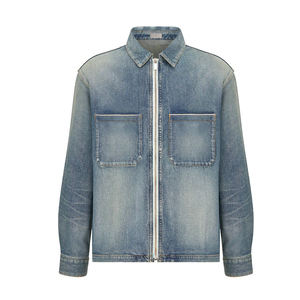 Veste en jean décontractée d'hiver personnalisée, 100% coton, écologique, élégante et durable, disponible en gros - Product Image 1
