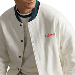 Blouson de baseball en velours côtelé pour homme, coupe décontractée premium, style universitaire, OEM personnalisé, luxe, athleisure, streetwear, vêtement d'extérieur, style vintage sur le devant, style sportif - Product Image 4