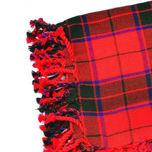 Chal de Tartán Escocés de Lujo Color Rojo, Clán Robertson, Venta al por Mayor de Fábrica, Accesorio Personalizado, Talla 2026 - Product Image 3