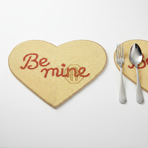 Designer <b>Beaded</b> Handmade Luxury Satin Fabric Customizable <b>Placemats</b> Bulk Export Quality for Event Companies and Hotel Use - Product Image 3