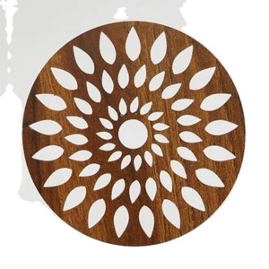 BOHO Kitchen <b>Table</b> Decor <b>Table</b> <b>Coasters</b> Mats Set Printed Round Woven Placemats Office Coffee Dining Party Custom Outdoor Wedding - Product Image 1