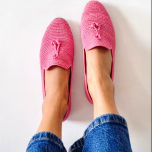 Chaussures en raphia faites à la main, conçues pour vous, chaussures d'été - Product Image 1