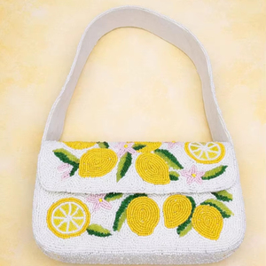Bolso de mano de cristal con cuentas florales tropicales certificado por MS Handicraft, forma y color personalizados, modelo de bolso cruzado con cadena para Fiesta Mexicana - Product Image 1