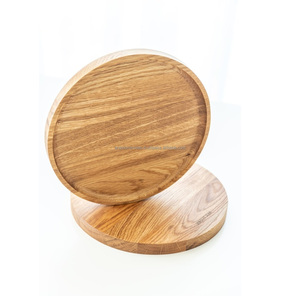 Bandeja de servicio de madera de granja rústica-Bandeja de exhibición rectangular moderna con asas para decoración del hogar - Product Image 1