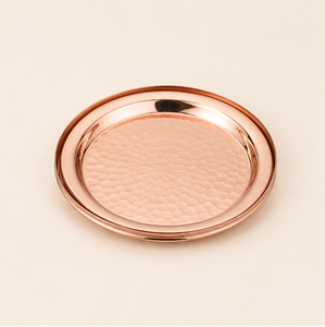 Luxury Hammered Pure Copper <b>Coaster</b> Set Of 4 with Elegant Metal Holder Handcrafted Round <b>Drink</b> <b>Coaster</b> For Home Bar & Restaurant - Product Image 5