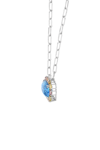 Colgante de Topacio Azul y Turmalina Multicolor en Plata de Ley 92.5 KLSP-50588 - Product Image 3