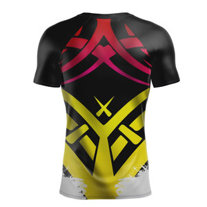High Quality Polyester Made Sublimation Printed <b>Men</b> Running <b>Shirt</b> Sport Wear <b>Compression</b> <b>Shirt</b> MMA Fighting Rashguard - Product Image 2