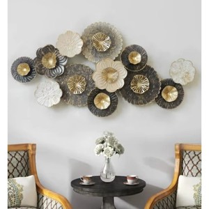Conjunto de Esculturas de Pared Eclécticas, Patrón Geométrico Abstracto, Decoración Circular para el Hogar, Arte para Sala de Estar, Paquete de Varias Piezas - Product Image 4