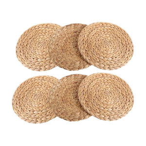 Mantel individual tradicional vietnamita de jacinto de agua, tejido a mano, de hierba natural, para mesas de comedor, decoración de cocina y restaurantes. - Product Image 4