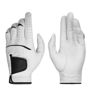 Customized <b>Light</b> Weight Genuine Leather Thermal Insulated Windproof Waterproof Golf Gloves Stable Grip Latest Style Blank Logo - Product Image 3