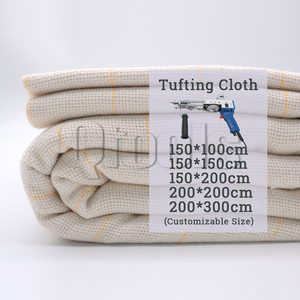 Stock disponible, Vente directe usine, Tissu toile blanc personnalisé pour tuftage de tapis, 35% <span class=keywords><strong>Coton</strong></span> 65% Polyester, Textile d'<span class=keywords><strong>ameublement</strong></span> et de maison - Product Image 2