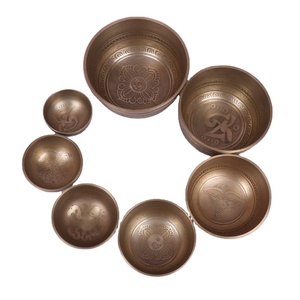 7 Luân Xa Lưu Ý Hát Bát Handmade Bán Buôn Thiền Và Yoga Bát Tây Tạng Âm Thanh Chữa Bệnh Kỹ Thuật - Product Image 1