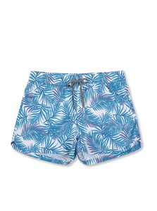 Shorts de bain pour femmes sur mesure, mi-cuisse, taille haute élastique, coupe régulière, respirant, séchage rapide, 100% polyester, logo personnalisé - Product Image 4