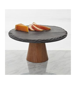 Marble Cookies And Pastry Stand Modern design Round Shape cake <b>Bakeware</b> Top Quality Wood & Marble Cake Stand - Product Image 3