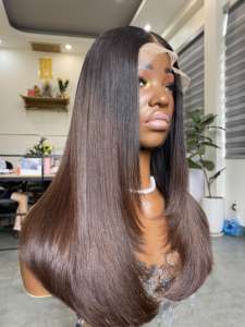 Extensiones de Cabello Humano Natural Remy de Color Vino, Cabello Liso con Cutícula Alineada Vietnamita, Trama Cosida a Máquina, Múltiples Extensiones - Product Image 5