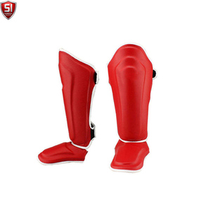 Protège-tibias de boxe pour entraînement de combat, protection de la cheville et du cou-de-pied, chauffe-jambes MMA Muay Thai, protège-tibias légers en PU - Product Image 5