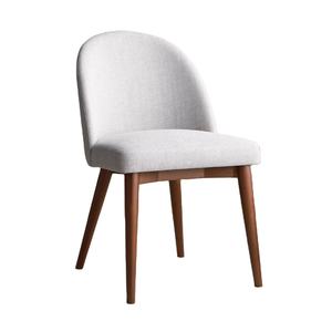 เก้าอี้ทานอาหารทันสมัย ทำจากไม้สักแท้คุณภาพสูง หุ้มด้วยผ้า สำหรับพักผ่อนภายในบ้าน ใช้กับโต๊ะได้ - Product Image 1