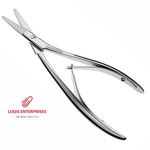 Tijeras para Septum Cottle con Mangos Angulados y Hojas Dentadas, Instrumento Quirúrgico de Rinoplastia de Acero Inoxidable - Product Image 4