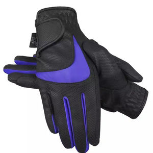 Guantes de Cuero Genuino con Cierre de Cremallera, Ajuste Delgado, Transpirables y Perforados, Estilo Polo, para Montar a Caballo, Equitación y Golf, para Hombre, con Logotipo Personalizado - Product Image 3