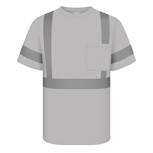 Camiseta de Seguridad de Alta Visibilidad para Hombre, Tela de Poliéster, Logotipo Impreso Personalizado, Luz LED Intermitente, Servicio OEM/ODM, Camisetas Altamente Reflectantes - Product Image 1