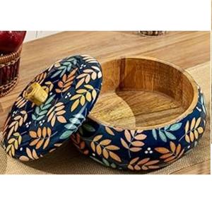 Elegante Caja de Madera para Guardar Tortillas y Roti, para Servir en la Cocina, Organización del Hogar y Almacenamiento de Alimentos - Product Image 1