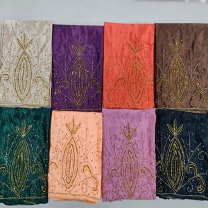 High Quality Latest Stunning Fashion Somalian Underskirt Gorgura Satin Fabric Stonework Floral Pattern Heavyweight Dress - Product Image 1