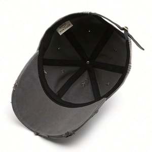 Casquette de baseball en coton déchiré printemps-été pour homme et femme, casquette de sport vieillie pour l'extérieur, idéale pour l'automne et l'hiver - Product Image 6