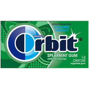 Chewing-gum Orbitt sans sucre à la menthe verte, paquets de 14 pièces - Product Image 4