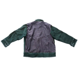 Vêtements de soudeur industriels en cuir robuste, veste de travail en cuir de vachette pleine fleur de haute qualité avec logo, 100 % polyester - Product Image 6