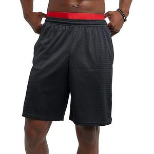 Men's Black Sporty Bermuda <b>Shorts</b> Mid Waist Elastic Quick Dry <b>Polyester</b> Athletic <b>Shorts</b> - Product Image 6