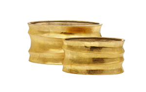 Maceta de metal de aluminio y latón ligero de diseño moderno para jardinería de verduras flores de temporada con recubrimiento en polvo al por mayor - Product Image 2