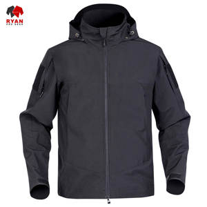 เสื้อแจ็คเก็ตซอฟต์เชลล์คุณภาพพรีเมียมสำหรับผู้ชาย ปิดด้วยซิป ผ้าระบายอากาศได้ดี พร้อมโลโก้แบบกำหนดเอง เป็นมิตรต่อสิ่งแวดล้อม - Product Image 1