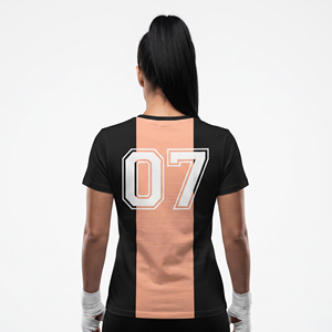Jersey de Boxeo Personalizado para Mujer, Jersey de Combate de Boxeo OEM para Mujer, 100% Poliéster, Jerseys de Boxeo para Mujer - Product Image 2