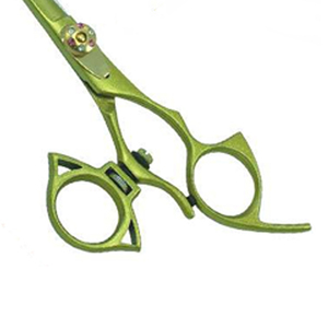 Ciseaux de barbier en titane arc-en-ciel de haute qualité, ciseaux de coiffure professionnels pour usage en salon, fabriqués au Pakistan - Product Image 6