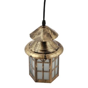 Lampe suspendue en métal antique, luminaire de plafond vintage, lanterne décorative suspendue pour salon, salle à manger, chambre à coucher, maison - Product Image 3