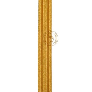 Ruban tressé en dentelle de haute qualité, fait main, avec fil doré, personnalisable avec logo pour uniforme - Product Image 2