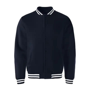 Chaqueta Varsity para Hombre al por Mayor, Personalizada con Impresión y Bordado, Tallas Grandes, Cuello Alto, Resistente al Viento, Transpirable, Estilo Urbano - Product Image 4