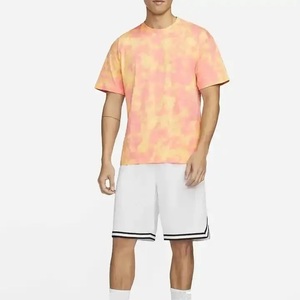 T-shirts décontractés pour hommes à manches courtes, personnalisables avec logo, effet délavé à l'acide, vente en gros - Product Image 2