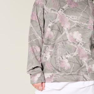 เสื้อฮู้ดดี้ผู้หญิงราคาส่งถูก ทรงหลวม ไหล่ตก ผลิตจากโพลีเอสเตอร์ 100% ระบายอากาศได้ดี สไตล์พูลโอเวอร์ - Product Image 3