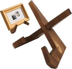 3. Support de lecture en bois naturel pour livres, élégant support de livre fait main pour tables d'étude, bureaux, bibliothèques et décoration intérieure - Product Image 1