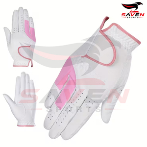 Gants de golf en maille blanche et rose, meilleure vente, légers, en cuir véritable, antidérapants, respirants, anti-humidité, gants de sport - Product Image 2
