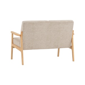 Contemporary Double Seater <b>Sofa</b> with Premium Fabric Upholstery Solid Wood Base Easy-Clean Pet Safe Home Cafe <b>Hotel</b> Living Room - Product Image 4