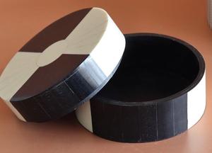 Luxury Handmade Round Resin and Wooden Jewelry <b>Box</b> Decorative Trinket Storage <b>Box</b> Custom Keepsake Organizer for Ring <b>Earring</b> <b>Box</b> - Product Image 4